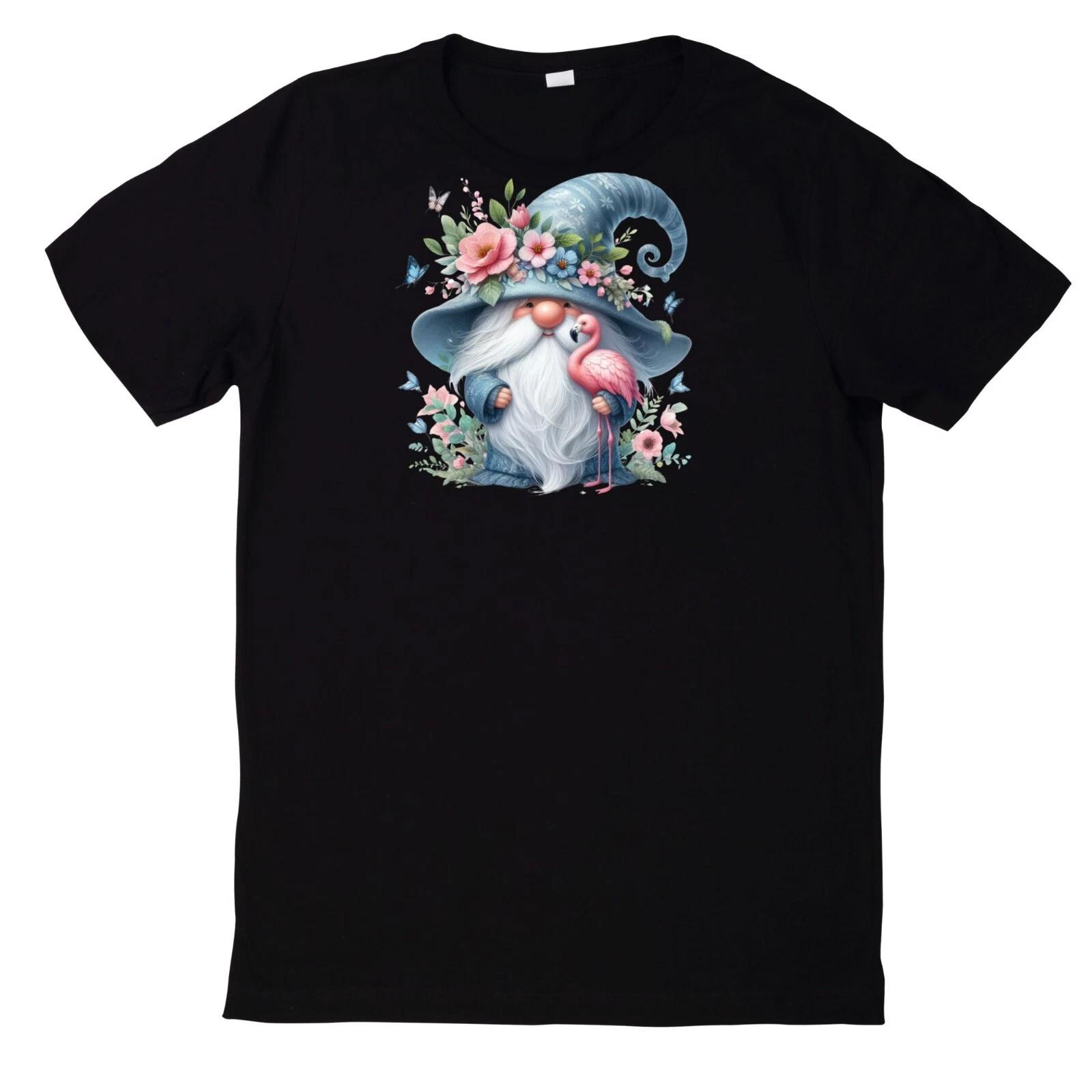 T-Shirt Lustiges Zwerg und Tier Motiv Baumwolle XL