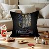 Anime Attacks On Titan   Cushion Cover Car Throw Pillow Case For Sofa Car Christmas Gift
