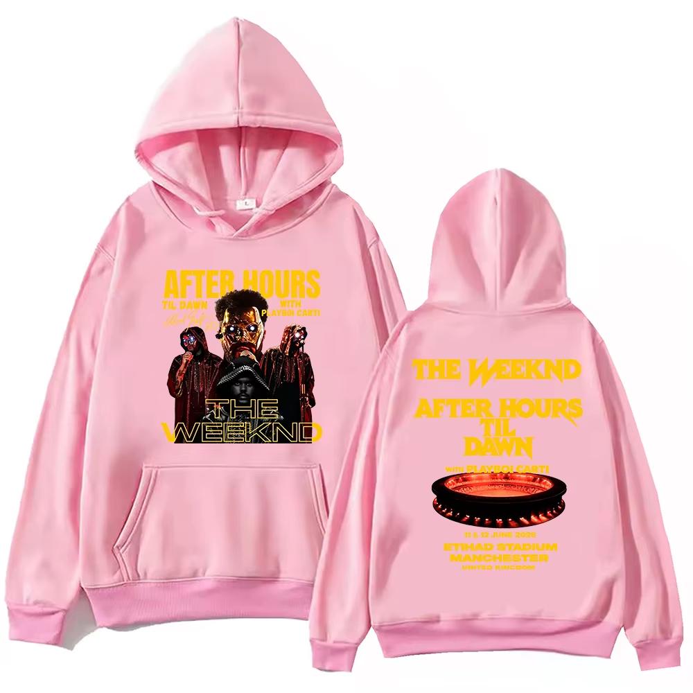 The-Weeknd After Hours Til Dawn Tour 2026 Hoodie Man Woman Harajuku Long Sleeve Pullover Hoodies Soft Cotton Sweatshirt Loose Cozy and Versatile