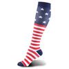 Compression Women Men Stockings Popular Love Pattern Stripe Lattice Star Compress Socks Running Sports Elastic Pressure