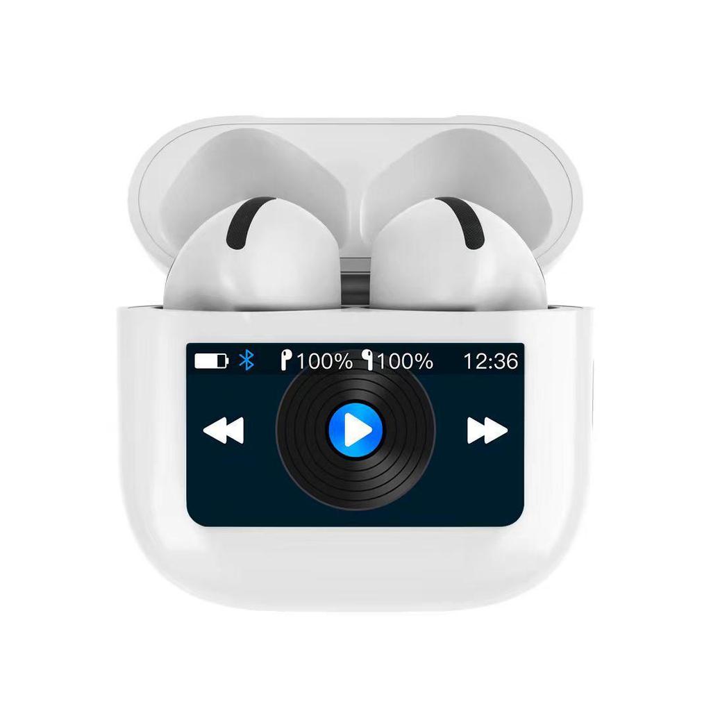 Huaqiangbei A6Air Noise-Cancelling Bluetooth Semi-In-Ear Sports Earphones with Touchscreen