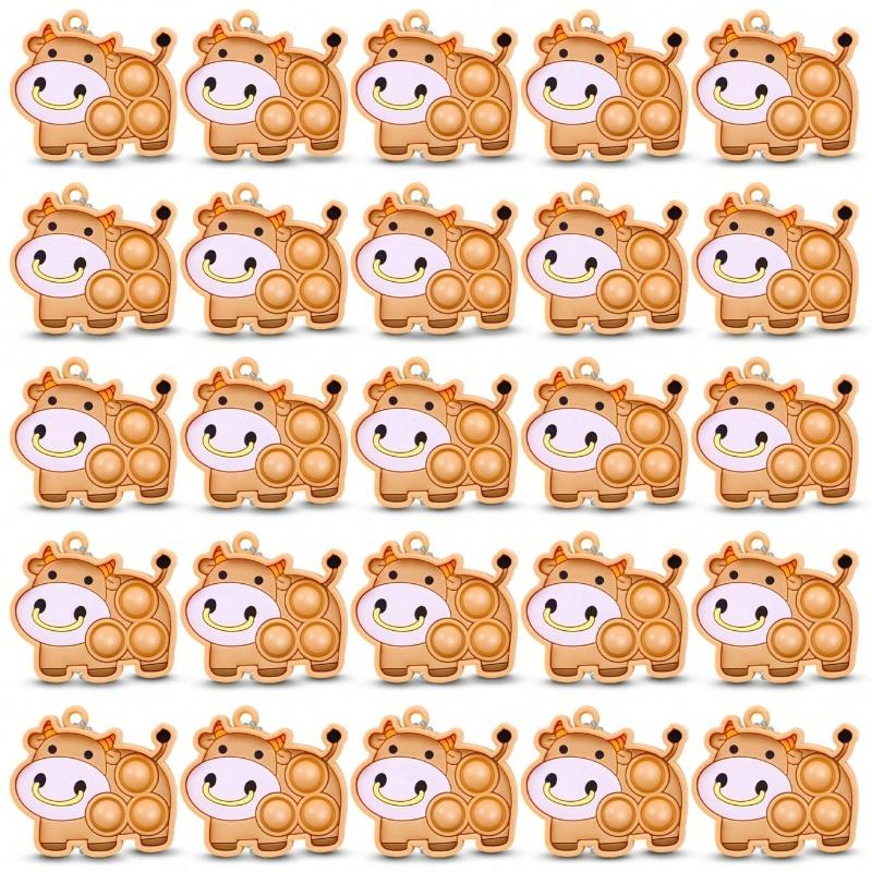 7Pcs Animal Sheep Cat Dogs Pop  Toys Push Bubble Poppers Sensory Stress Relief Toy Squeeze Toy Party Favors