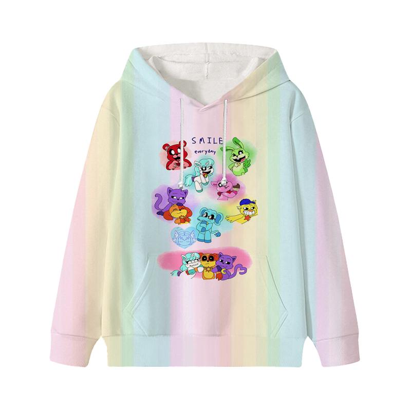 

Дитячі толстовки Smiling Critters Catnap Dogday для хлопчиків і дівчаток, мультяшні аніме світшоти, топи, дитячі повсякденні пуловери, верхній одяг, судадера 140 помаранчевий