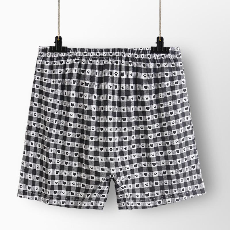 Men's All-Cotton Plus-Size Boxer Briefs for Middle-Aged and Elderly