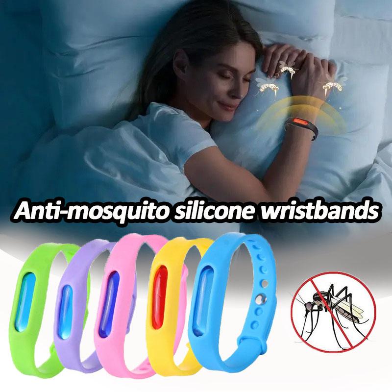 Mosquitoes Repeller Bracelet Silicone Essential Oil Mosquitoes Repeller Adjustable Fly Repeller Bracelet for Children Adults