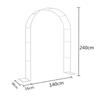 Garden Archway Wedding Trellis Arbour Arches Heavy Duty Garden Arch for Gardening Lawn Entrance Wedding Party Decoration