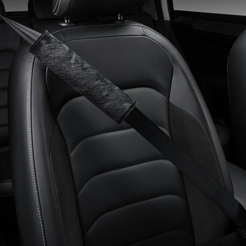 

Leopard Print Car Seat Belt Cover - 2 Sizes Options, Soft Short Plush , Universal Fit,Plush Car Safety Belt Cover Shoulder Pad