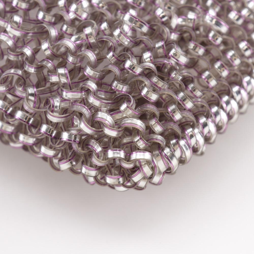 ANTEPRIMA Standard Handbag Square Silver Purple Wire Cord Women Used