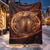 Bradford City AFC Pattern Blanket for Home Decoration, Bed, Sofa, Car Travel, Camping, Suitable for All Seasons, Birthday Christmas Gift
