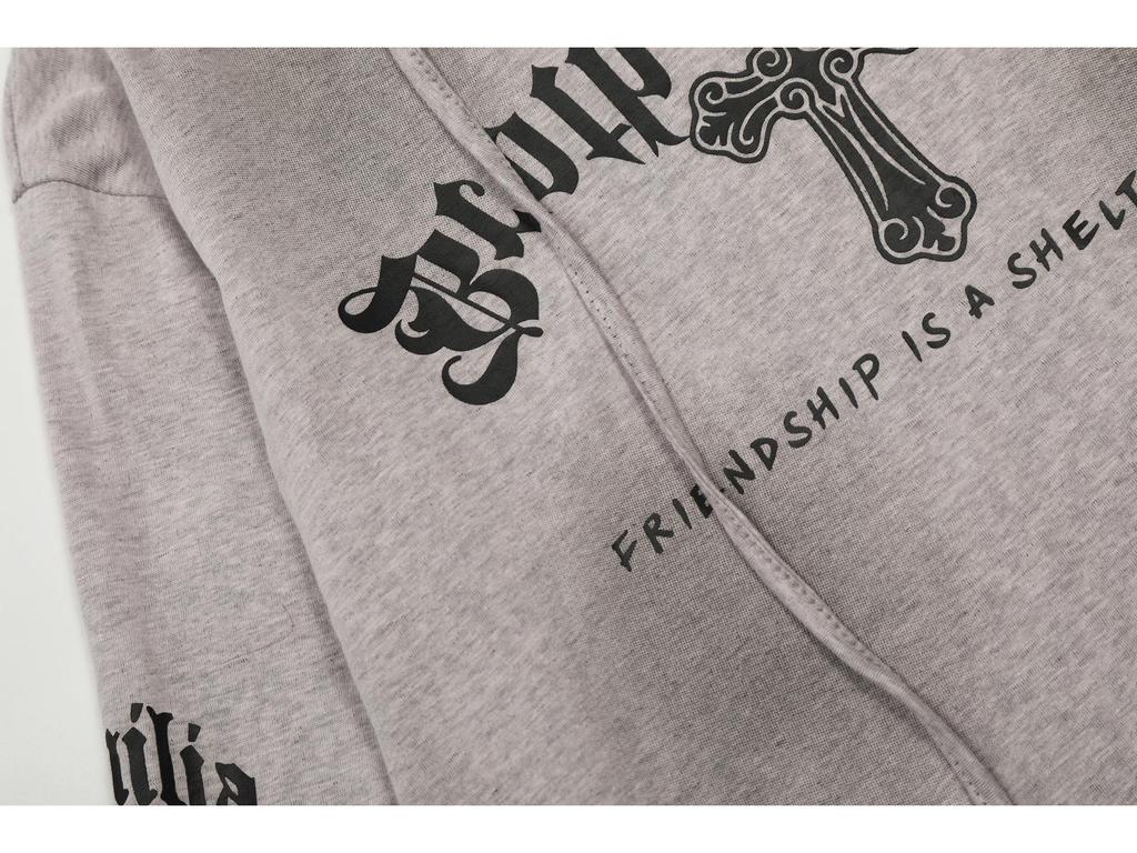 Women's 2026 Spring Retro Gothic Sheer Hooded Long Sleeve Cover-Up Shirt