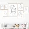 Abstrakt Schwarzweiß Linie Liebe Familie Wandkunst Leinwandmalerei Nordische Poster Und Drucke Wandbild Für Wohnzimmer Dekor