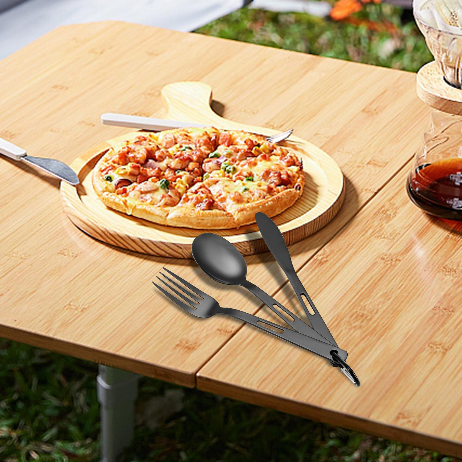 

Набор столовых приборов для кемпинга, посуда, посуда с карабином, столовая посуда, уличная посуда, металлические столовые приборы для