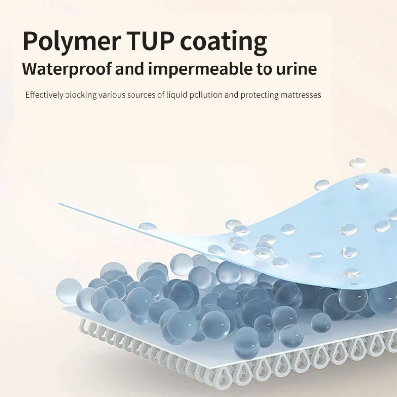 Waterproof Fitted Bed Sheet with 360 Elastic Band Mattress Protector Cover Bedspreads for Single Double King Queen Size Bedsheet