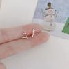 New Minimalism Earring 925 Silver Needle Allergic Protection Mini Small Heart Stud Earrings for Women Girls Jewellery