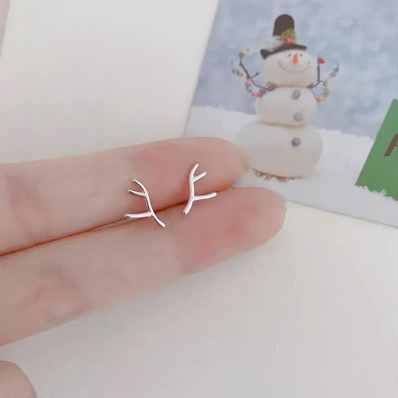 New Minimalism Earring 925 Silver Needle Allergic Protection Mini Small Heart Stud Earrings for Women Girls Jewellery