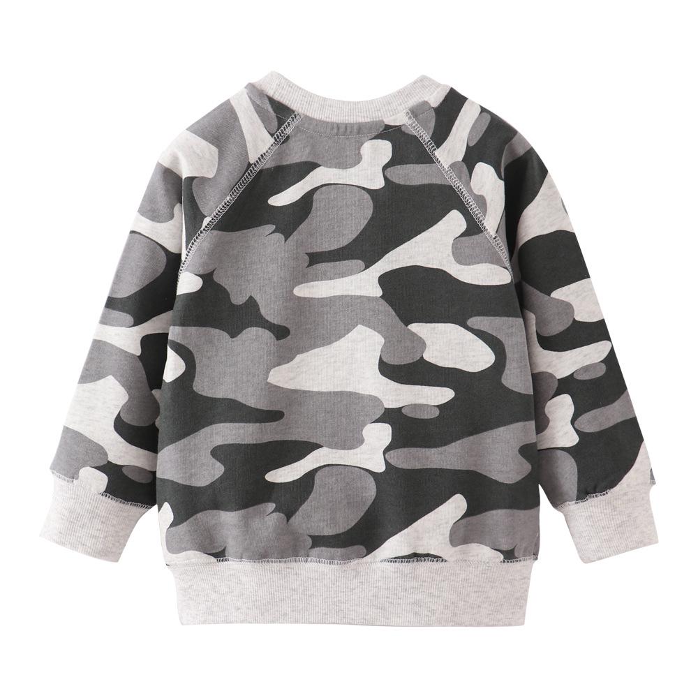 Boys' Cartoon Cotton Round-Neck Sweatshirt - Children's Autumn Long-Sleeve Clothing