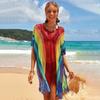 Open-weave Beach Cover-up, Beach Vacation Bikini Outer Cover-up, Swimming Suit, Sun Protection Clothing