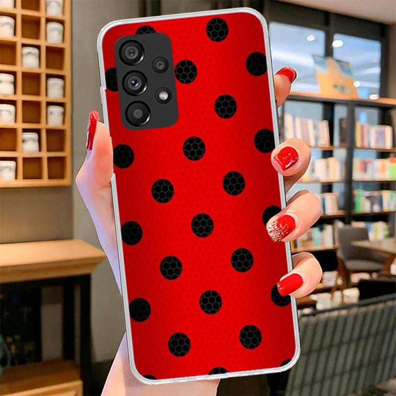 Insect Seven-Star Ladybug Phone Case For Samsung Galaxy A17 A37 A57 A16 A26 A36 A56 A15 A25 A35 A55 A14 A24 A34 A54 A13 A23 A33