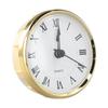 DIY Clock Insert Movement with Quartz Mechanism Suitable for Crafting and Replacement with Bold Arabic or Roman Numerals