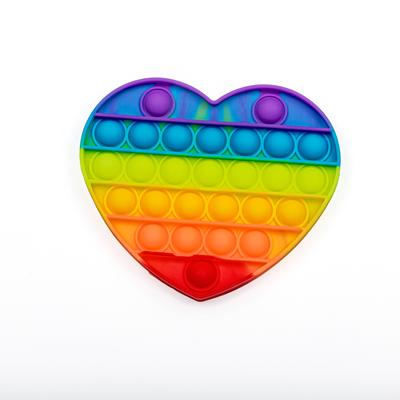 Newest Silicone Rubber Anti Anxiety Stress Relief Push Pop Fidget Toys Squeeze The Toy For Kids Adults Special Needs