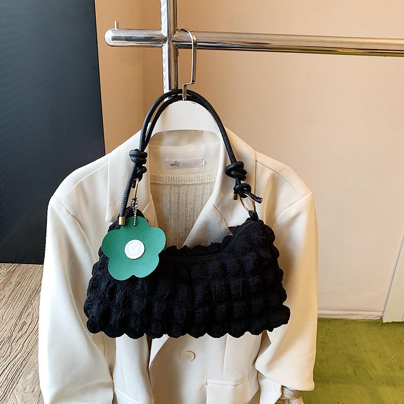 Ins Niche Cloud Bag Women's Fashion Simple Shoulder Bag Foreign Style Versatile Armpit Bag Pleated Bag