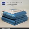 HLA Home Class A Antibacterial Ice Silk Summer Quilt 4-Piece Set