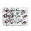 8cm Transparent and Drop-Resistant Colorful Christmas Ball Ornaments - Set of 24 for Tree and Window Decorations