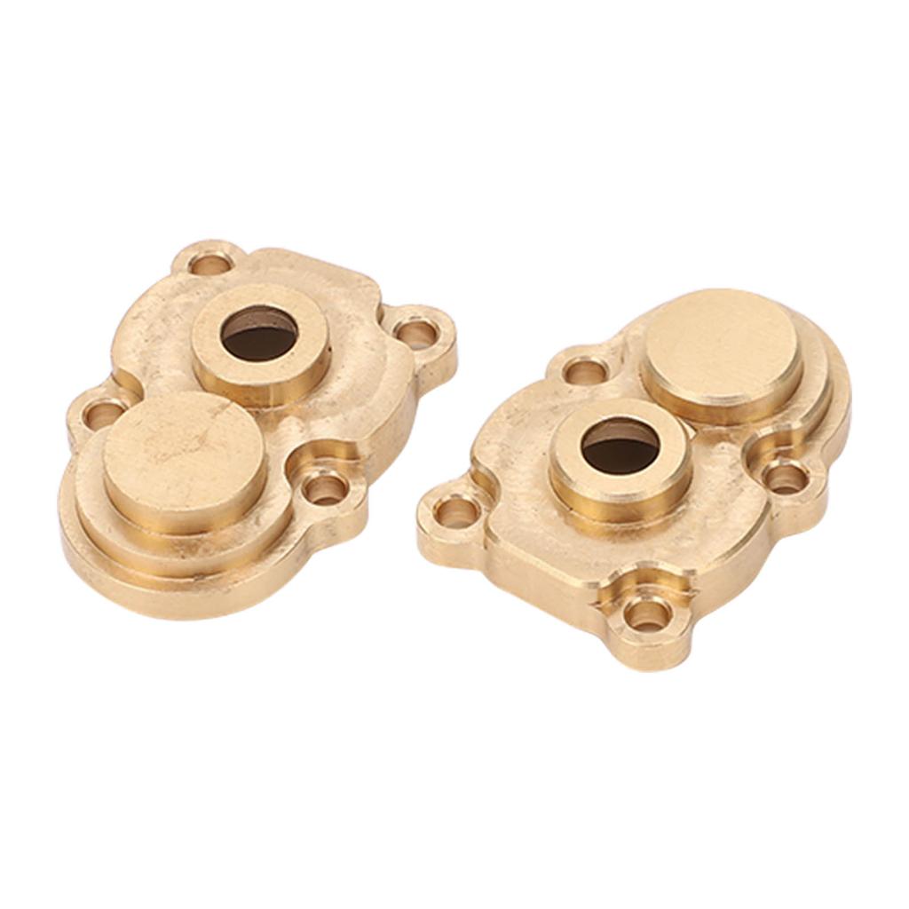 2Pcs RC Car Front Rear Axle Gear Cover Brass Accessory for FMS FCX 24 1/24 Climbing Crawler