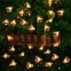 Led Bee String Simulation Light String 1.5-12m 8 Mode Outdoor Courtyard Garden Fence Party Christmas New Year Wedding Decoration