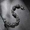Hot Selling Fashion Bracelets Stainless Steel Skull Bracelet Punk Full Skull Head Biker Bracelet