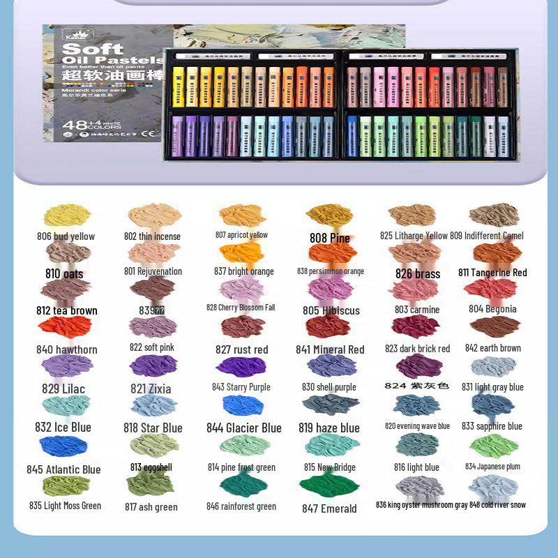 

Пастель масляная Gaole Super Soft - Тяжелые, переливающиеся мелки для детей: Доступно в 12, 24 или 36 цветах