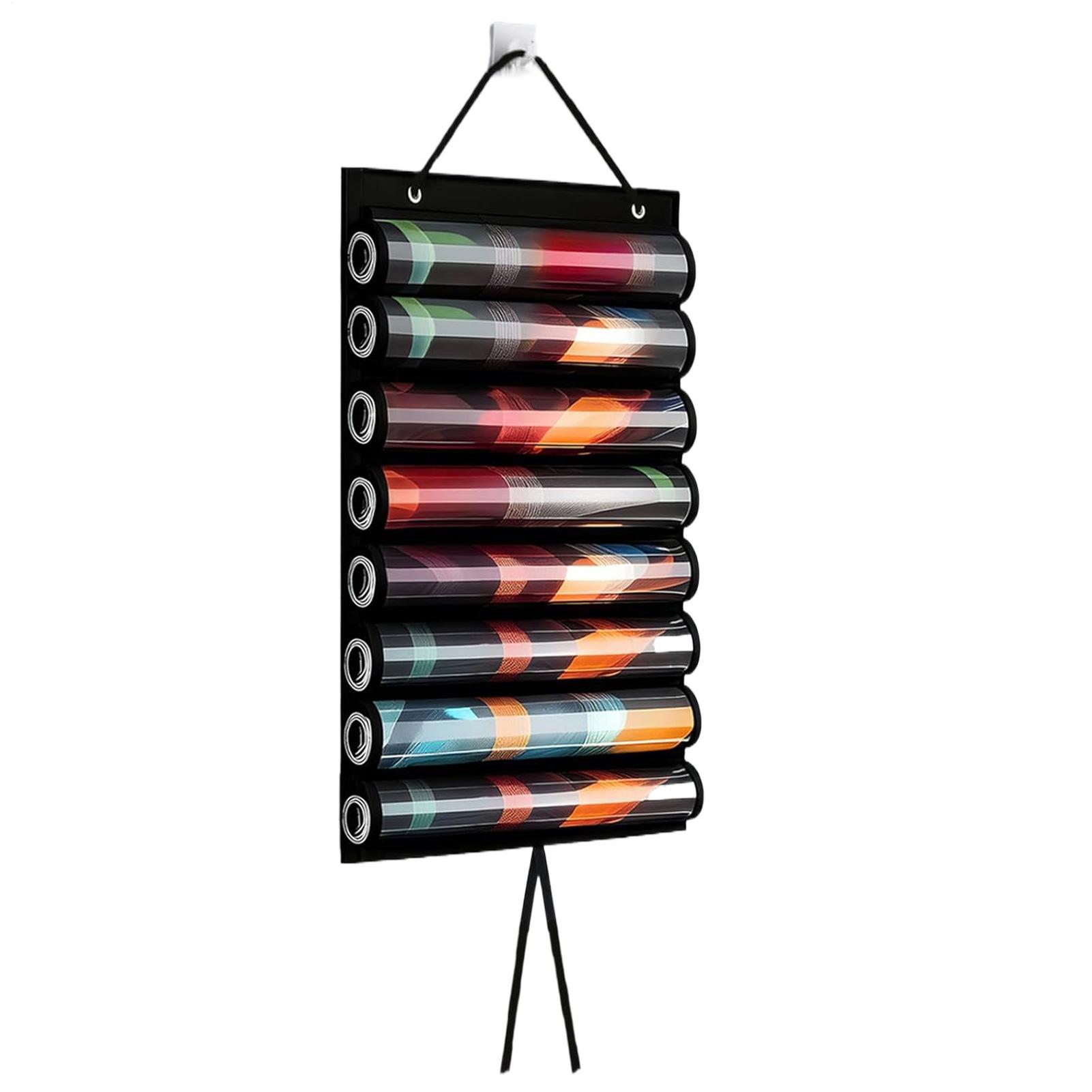 

Card Game Mat Holder 8-Mat Holder For Card Game Playing Space-Saving Wall Mount Container With Hook Game Mat Tube Storage Bag CN