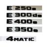 Gloss Black Letters Emblems for Mercedes Benz New Energy Plug-in Hybrid E250e E300e E350e E400e E300de E350de E400de AMG 4MATIC