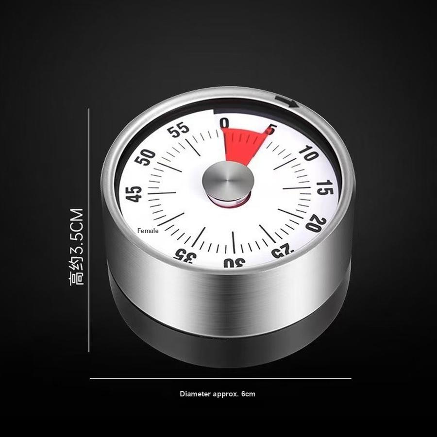 

Кухонный механический таймер для готовки, магнитный, с обратным отсчетом, тайм-менеджер 1PCS белый