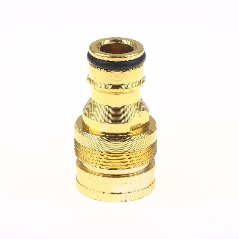 2Pcs Standard Aluminum Hose Connector Set - 4/6'' Tap Fitting Quick Connect For Garden Pipes Hose Connector