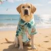 Comfortable Pet Summer T-Shirt Soft Dog Short Sleeve Dog Hawaiian Style Clothes  Beach Travel