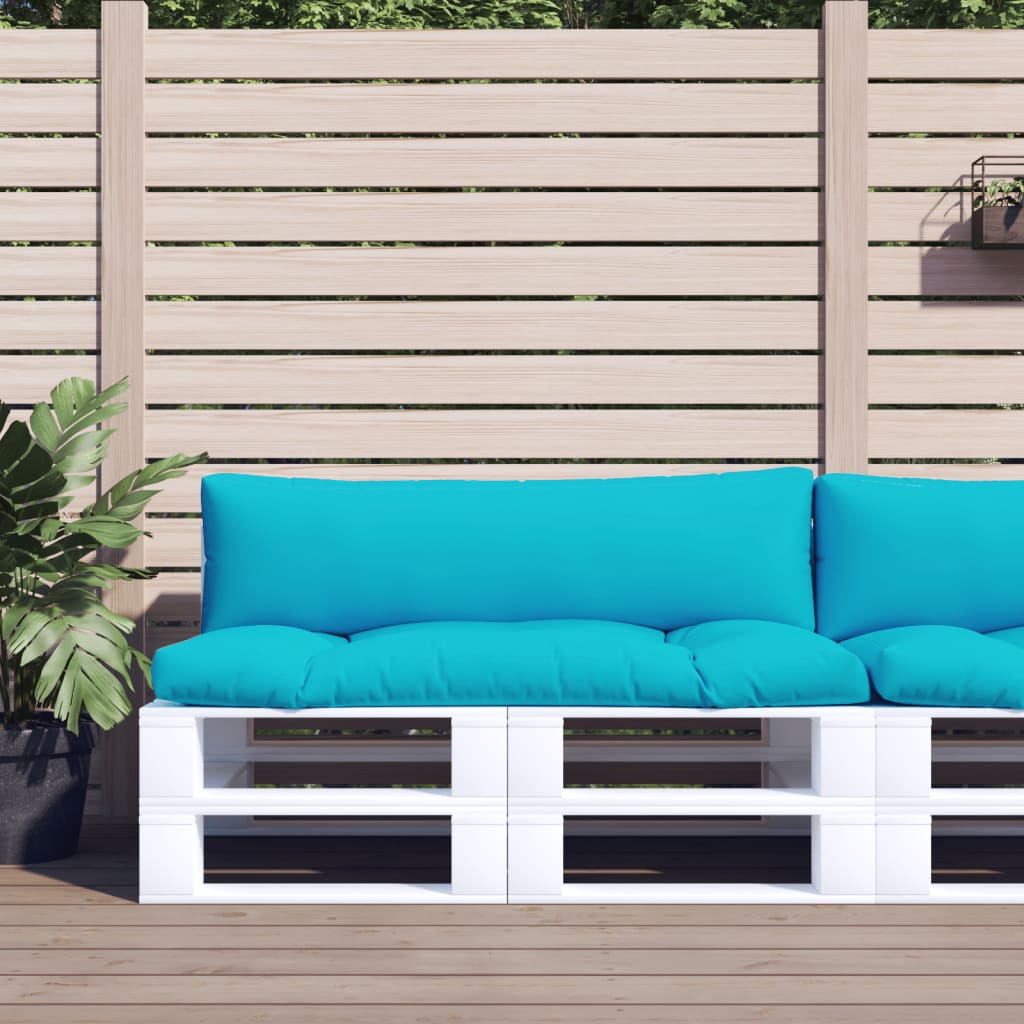 Vidaxl Pallet Cushions, 2 Pcs, Turquoise, Oxford Fabric