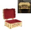 Vintage Small Treasure Chest Gold Trinket Organizer Decorative Boxes Keepsake Box For Necklace