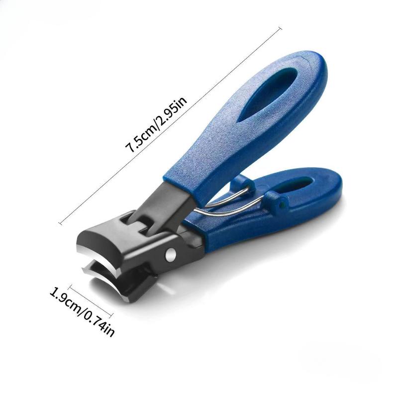 

Кусачки для толстых и твердых ногтей, Кусачки для ногтей с большим раскрытием, Кусачки для ногтей с защитой от брызг, Острые кусачки для ногтей 1PC синий