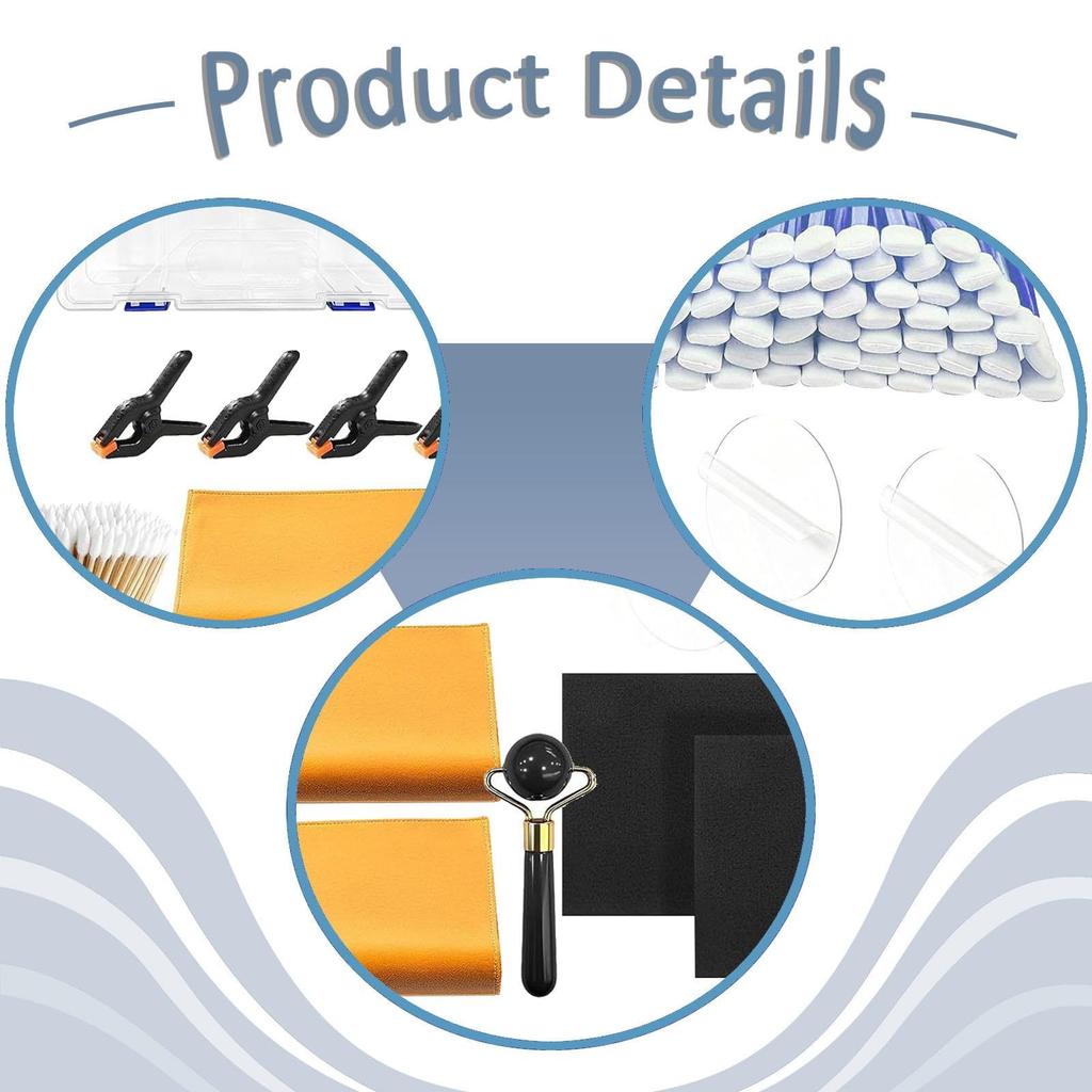 PEWETE Trading Card Cleaning Kit 162-Point Collector's Restoration Tool Roller Card Care Accessories Pack Card Flattening Suede Towel Cotton Swab