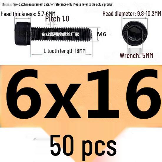 High-Strength Grade 12.9 Internal Hex Head Screws M1.4-M20