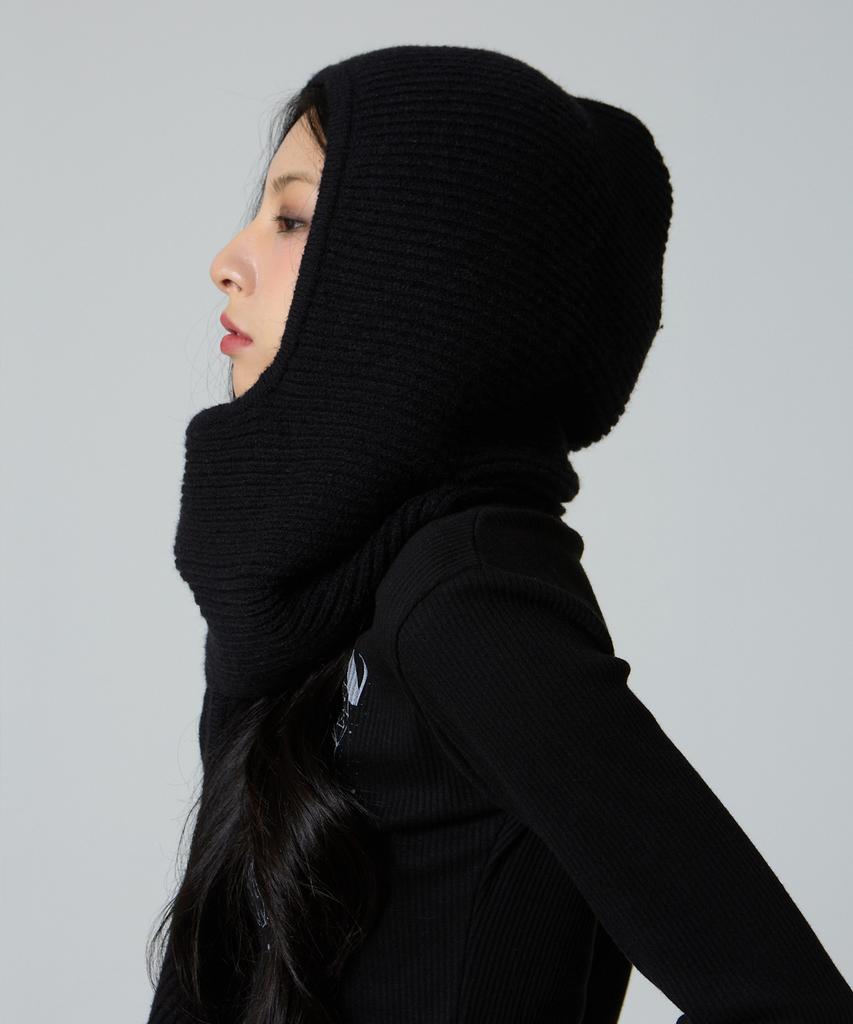UNKNOWN PLANET Hooded Muffler Balaclava Black