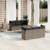 VidaXL Garden Lounge Set with Cushions 7 Pcs, Patio Sofas, Patio Furniture Set, Outdoor Furniture, Grey 3255822