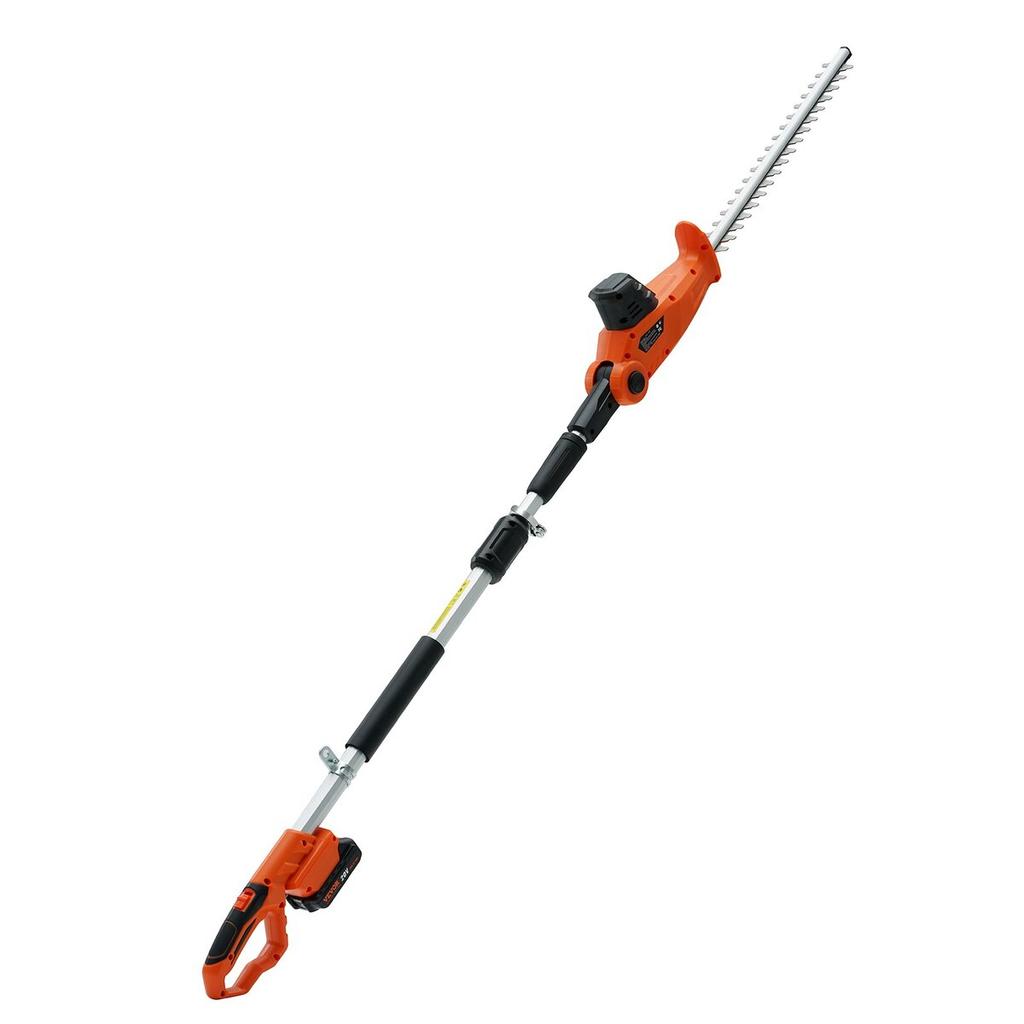 20V Cordless Hedge Trimmer Telescoping Pole Hedge Trimmer 18 Inch Blade