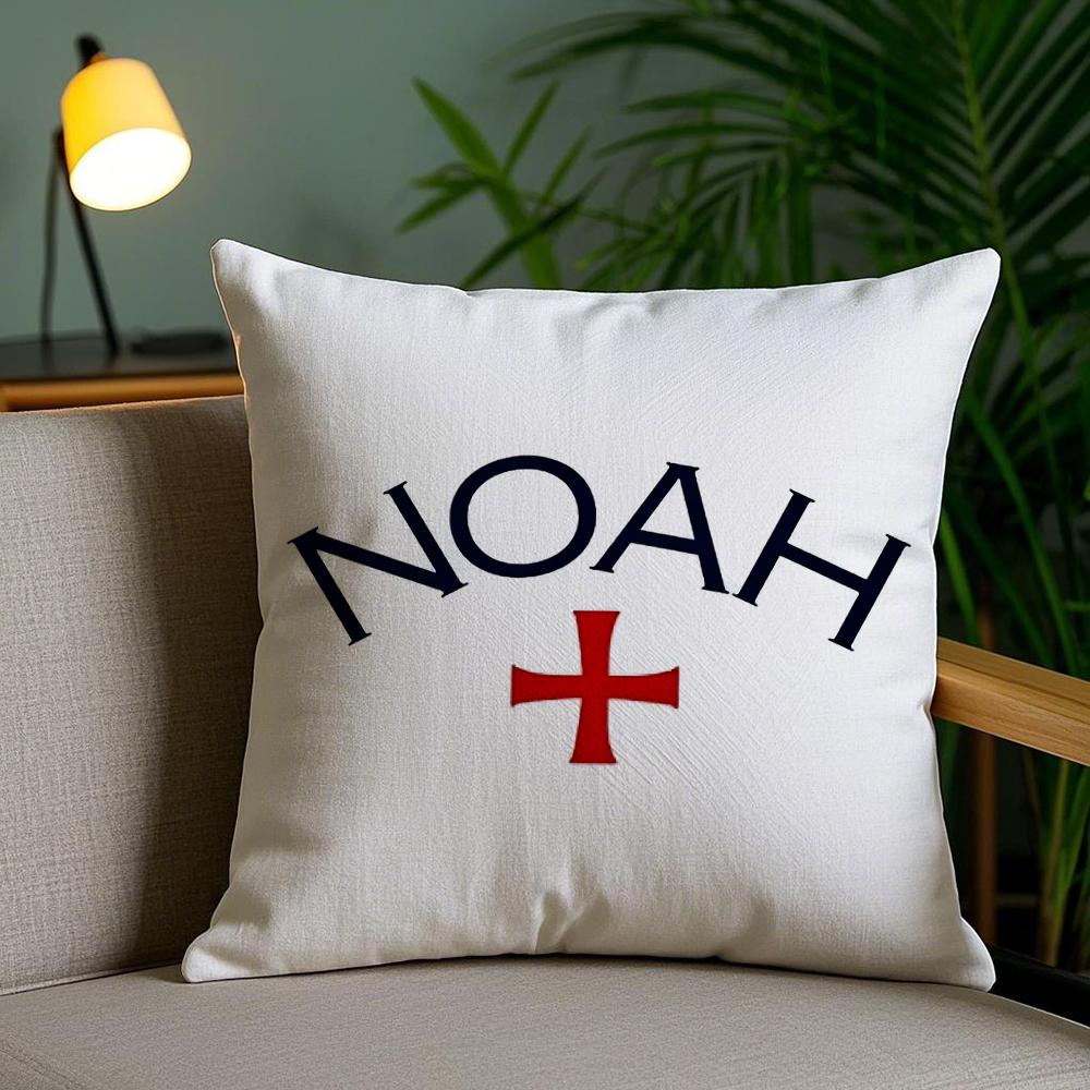 Luxury Brand N-Noah Cushion Cover Soft Short Plush Double-Sided Printing Home Decor Machine Washable Pillow Case Gift