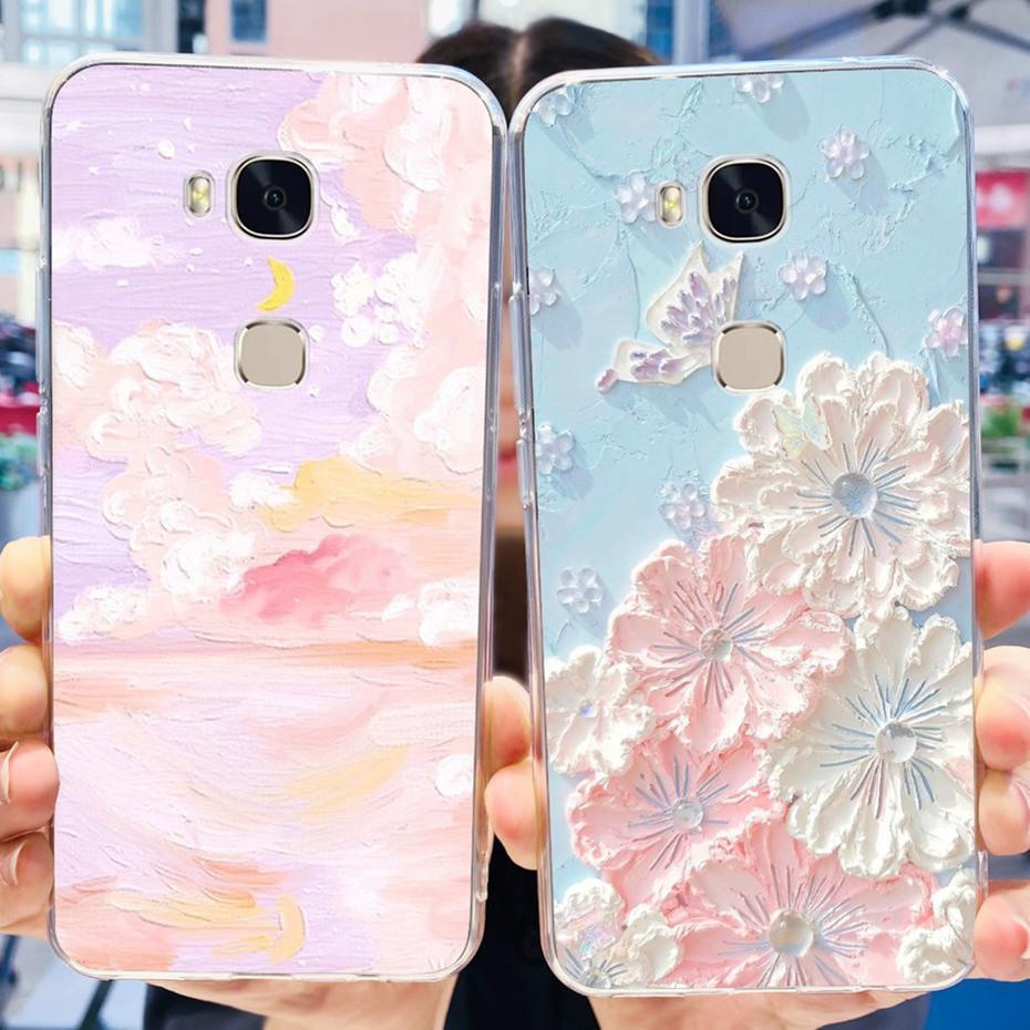 Lovely Printing Case For Huawei GR5 KII-L22 KII-L21 / GR5 2017 BLN-L21 BLN-L22 Soft Silicone TPU Back Cover Phone Cases