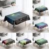 Beautiful Starry Sky Tablecloth Aurora  Antifouling Waterproof Rectangular  Home Table Exquisite Decoration