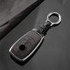 Interior Mouldings Metal Suede Car Remote Key Cover Case Holder shell Keychain Fob For Mercedes Benz New GLA GLB CLS EQA EQB A20