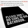 Bitte trinken Sie in unserem Badezimmer keine Cola, Zitate, Kunst, Poster und Drucke, Leinwandmalerei, Toilette, Toilettenwandbilder, Wohndekoration