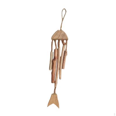 Arte de pared de pez de madera Decoración colgante de tema náutico para interior exterior